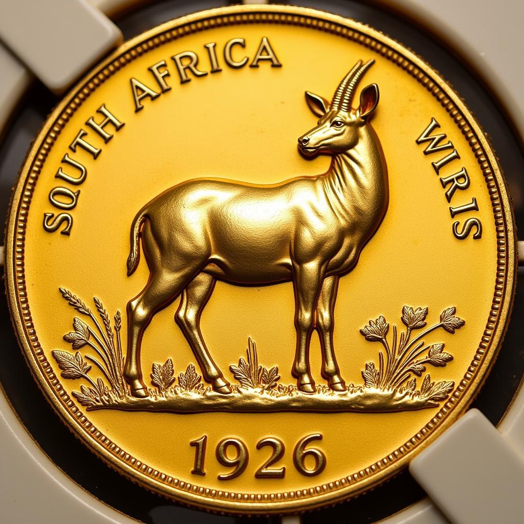 Reverse of a 1926 South African Gold Sovereign