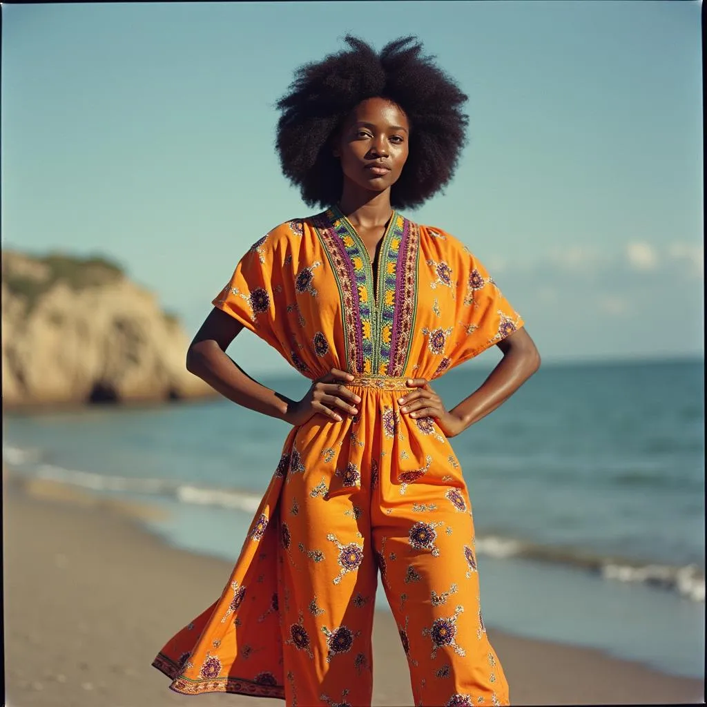 1960s African American Woman in Dashiki