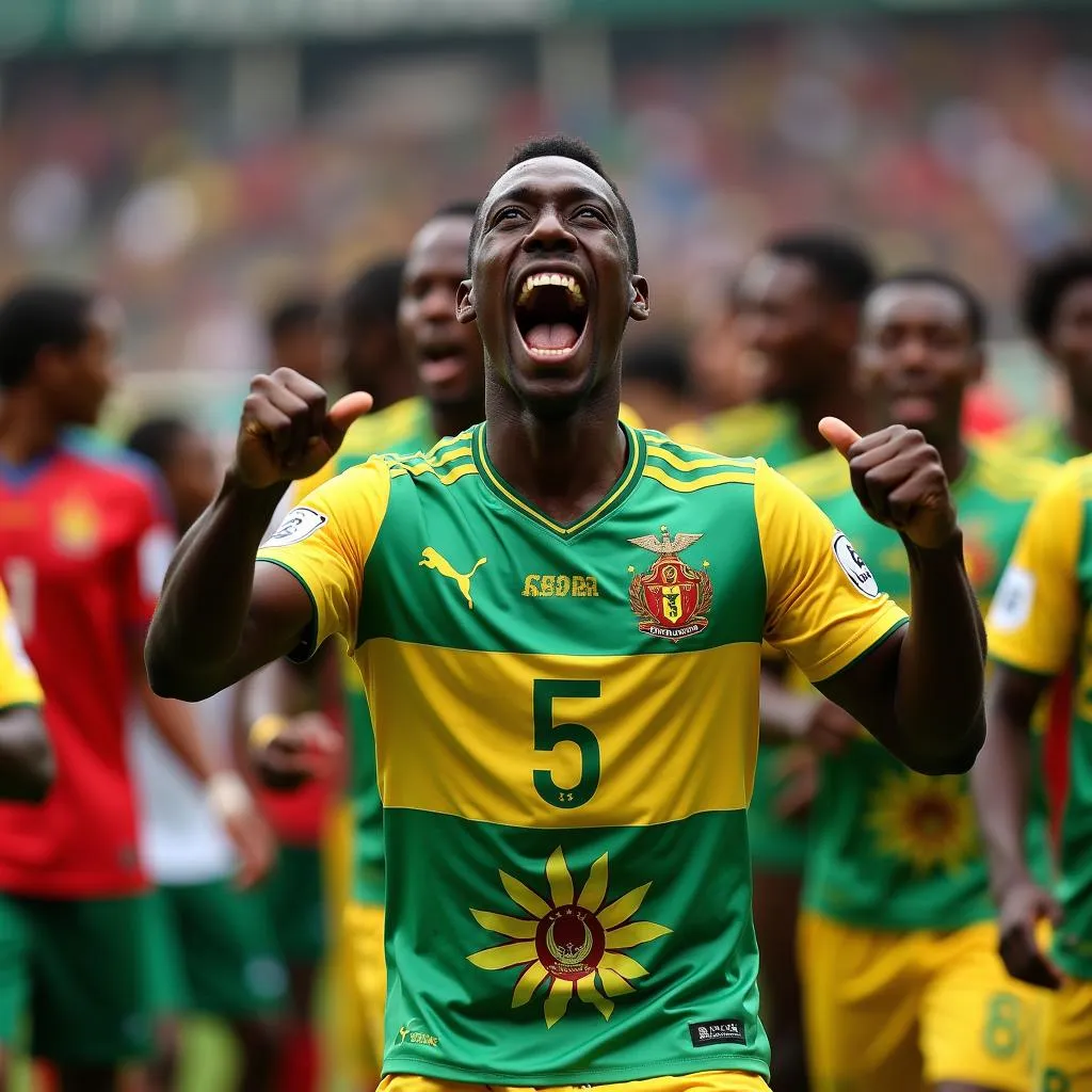 Cameroon Celebrates Group F Victory