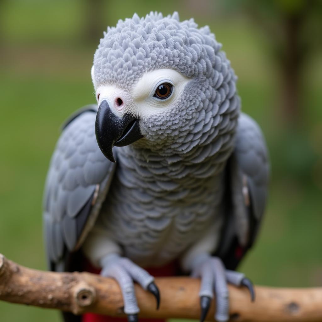 8-Week-Old African Grey Parrot