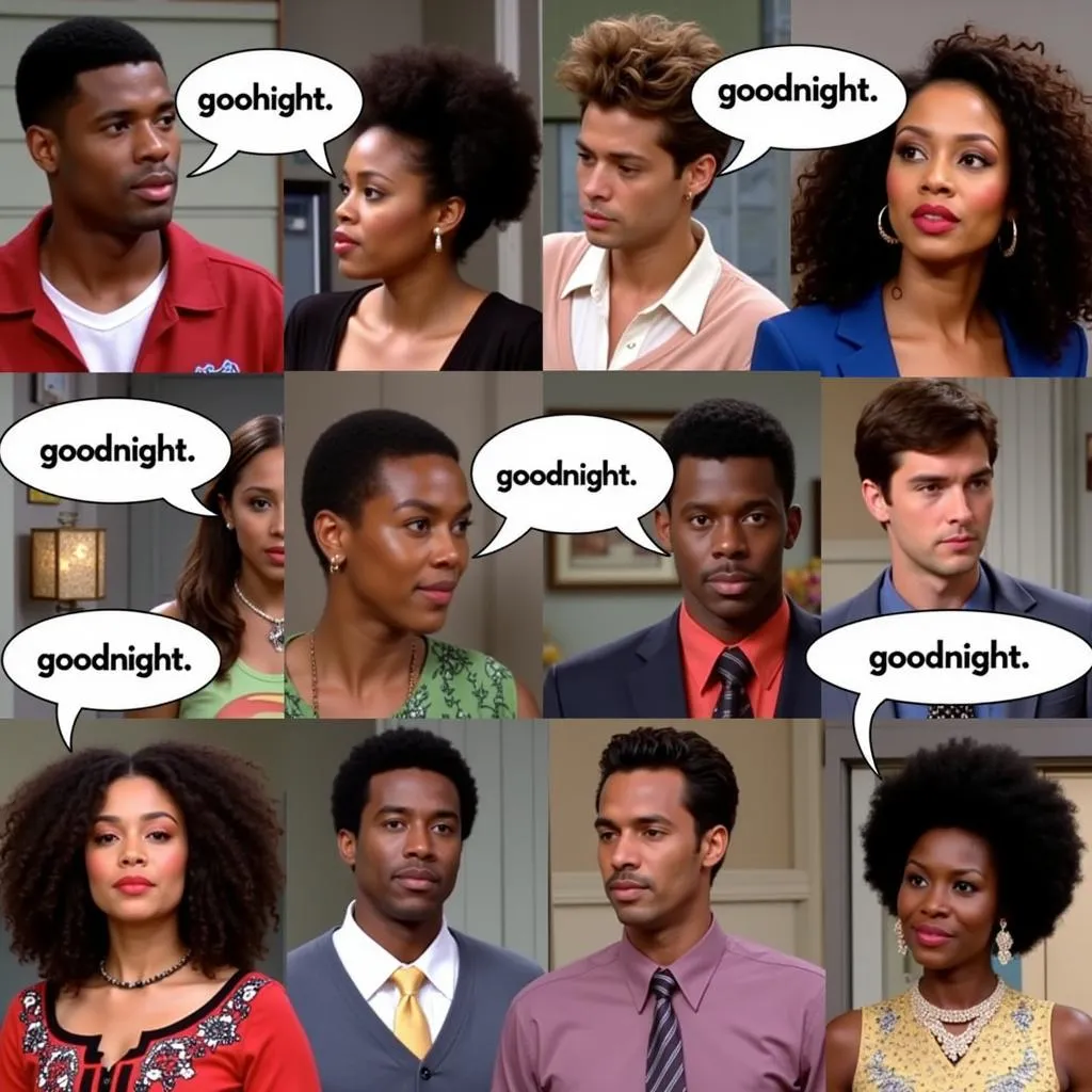 Iconic Black sitcom characters wishing goodnight