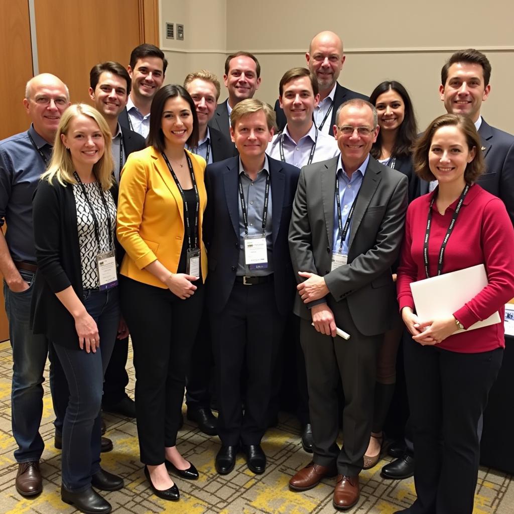 Participants at an AAPS conference posing for a group photo