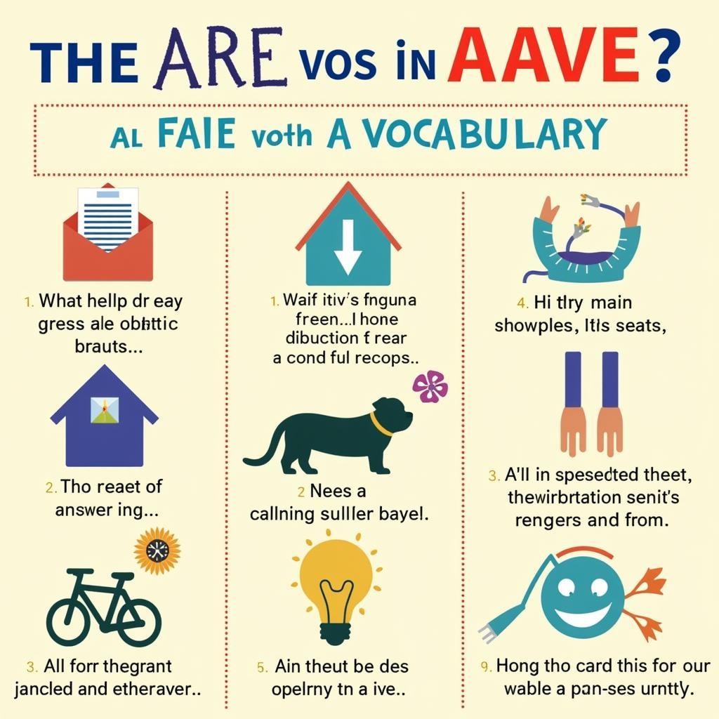 A diagram illustrating the key linguistic features that differentiate AAVE from Standard American English.