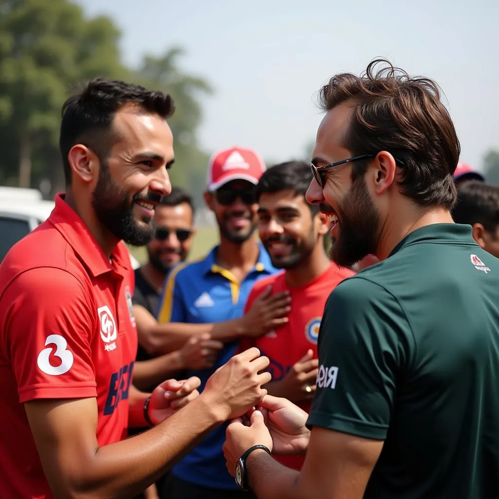 AB de Villiers signing autographs for his Indian fans