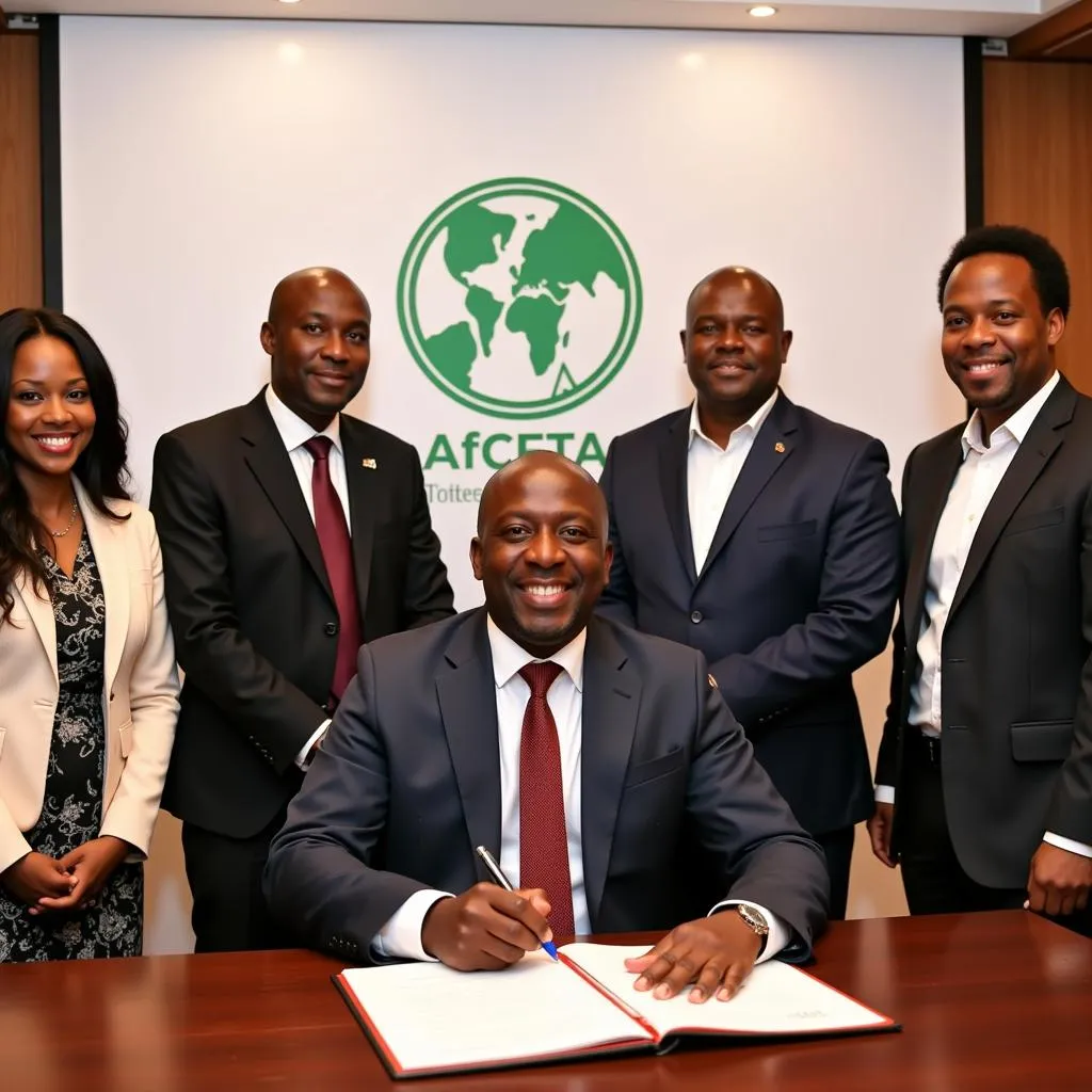 Signing ceremony of the AfCFTA agreement