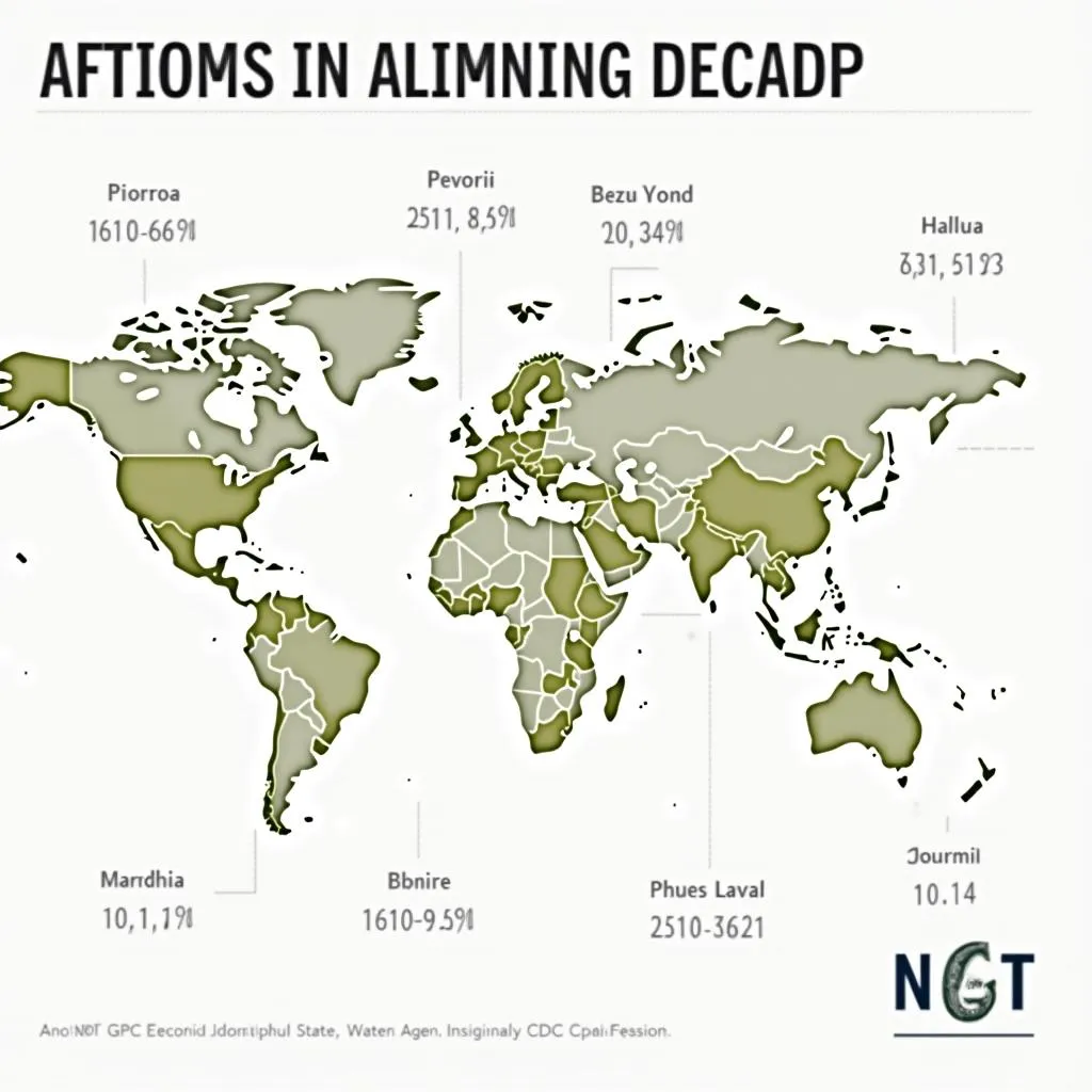 Chart illustrating the GDP growth of African countries