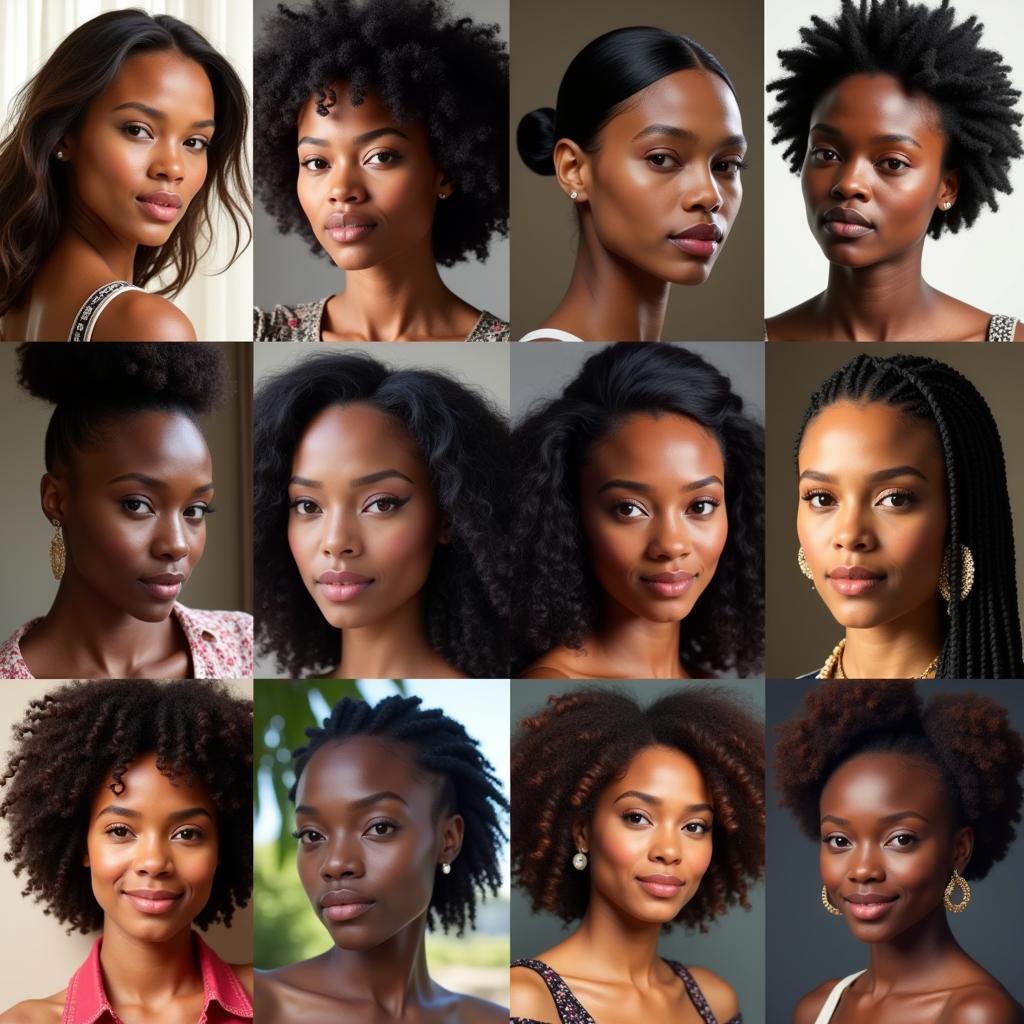 African Actresses Showcase Diverse Beauty