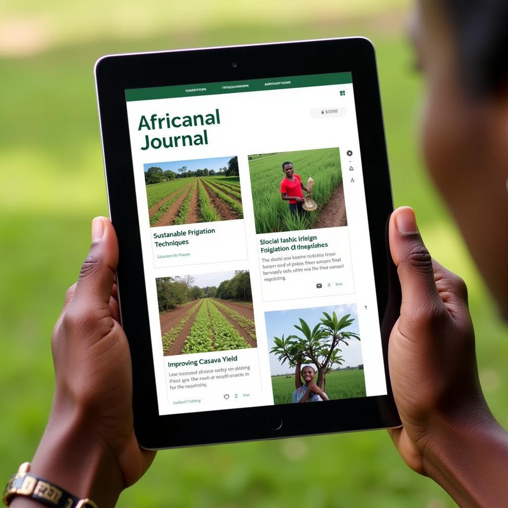 Browsing an online African Agricultural Journal