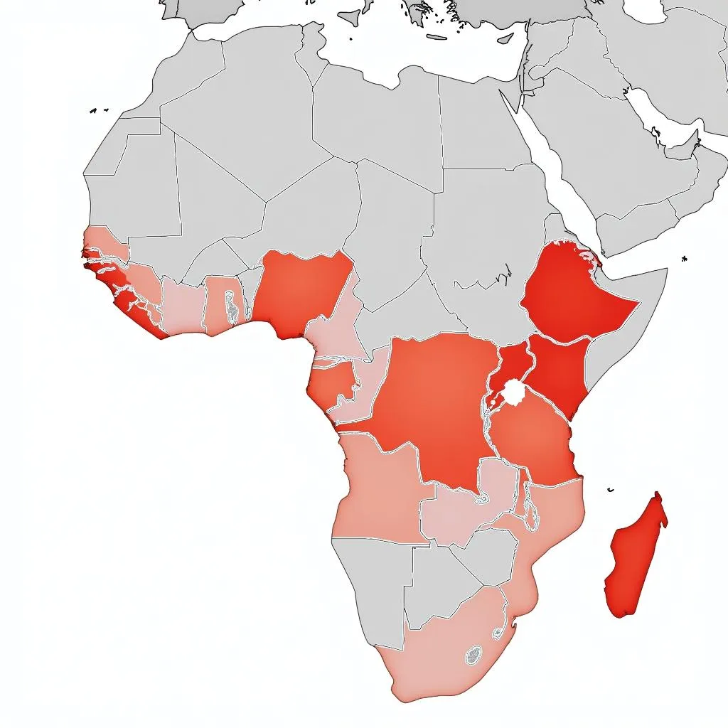 African Air Traffic Density Map