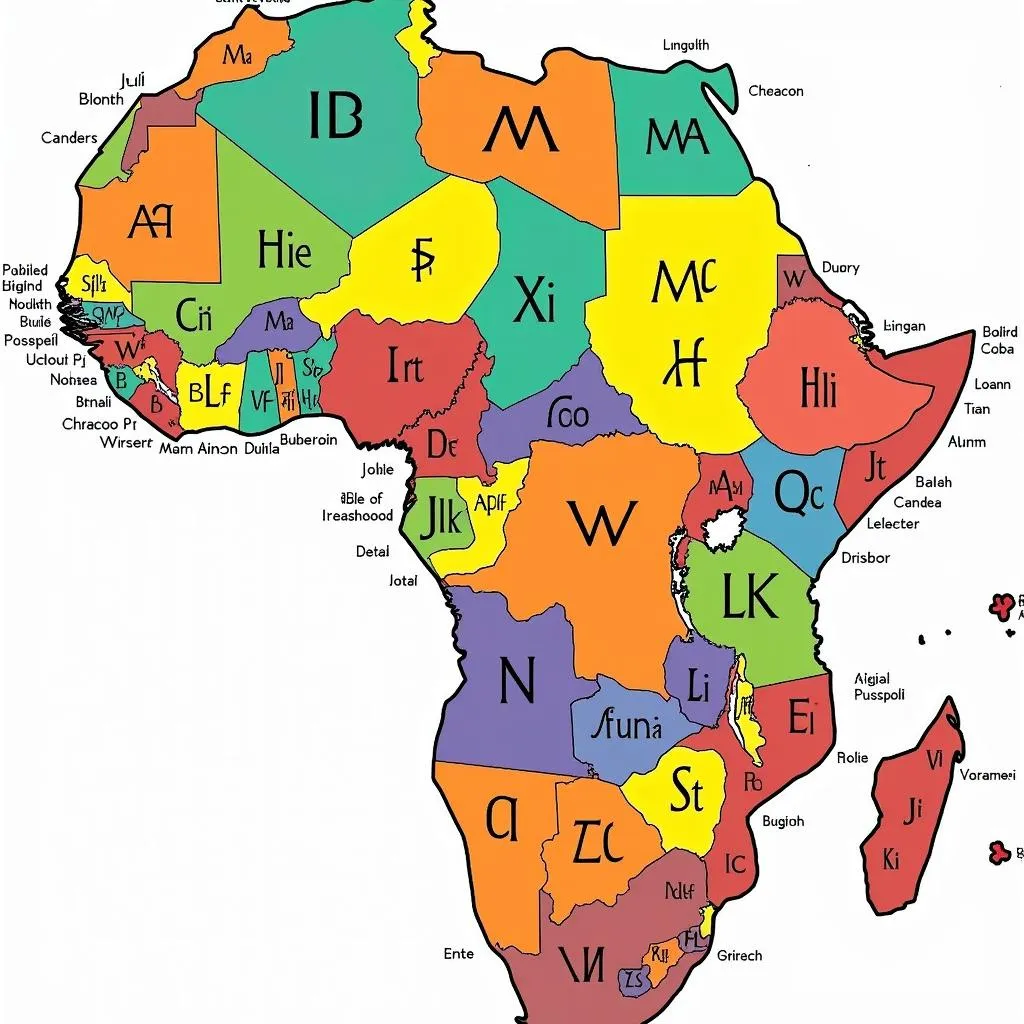 African Alphabet Chart: A Visual Guide