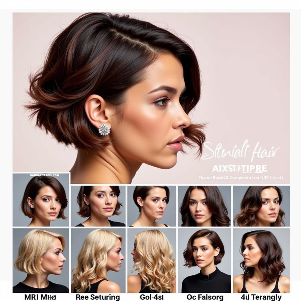 Variations of the Asymmetrical Bob on Different Hair Textures