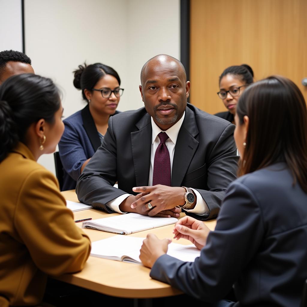 African American Attorney Participating in Community Legal Aid Event in Oklahoma City