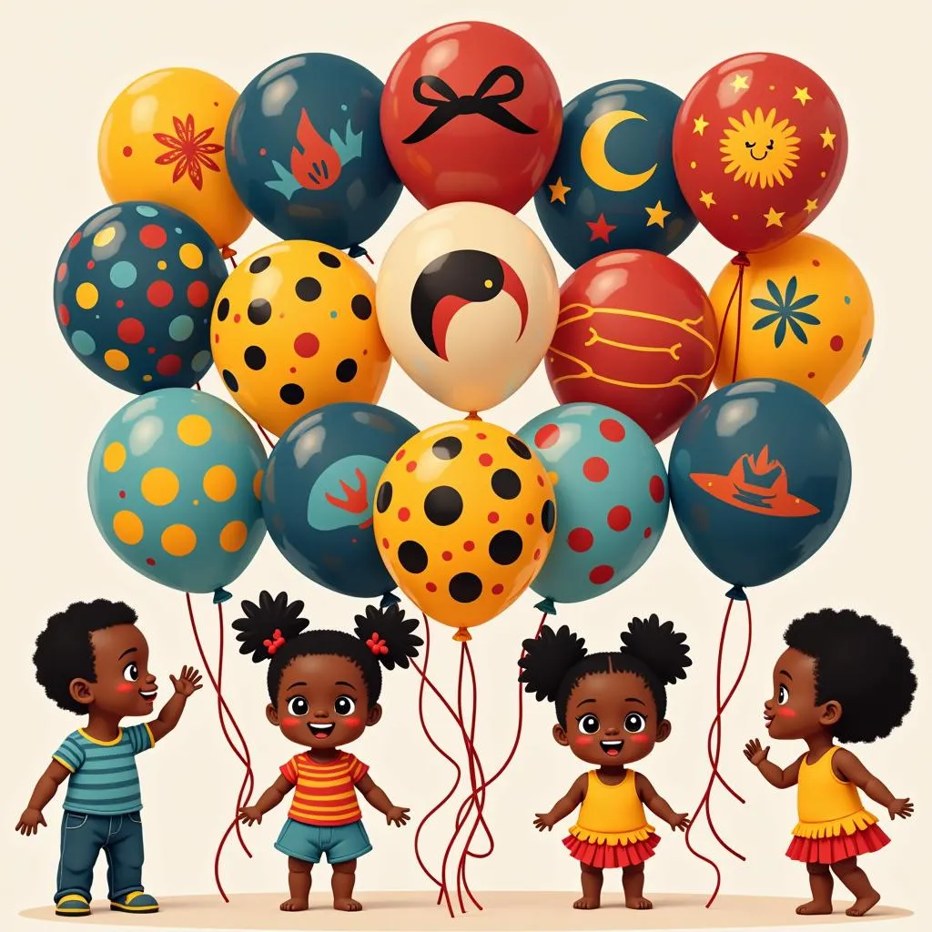 African American Baby Balloon Designs