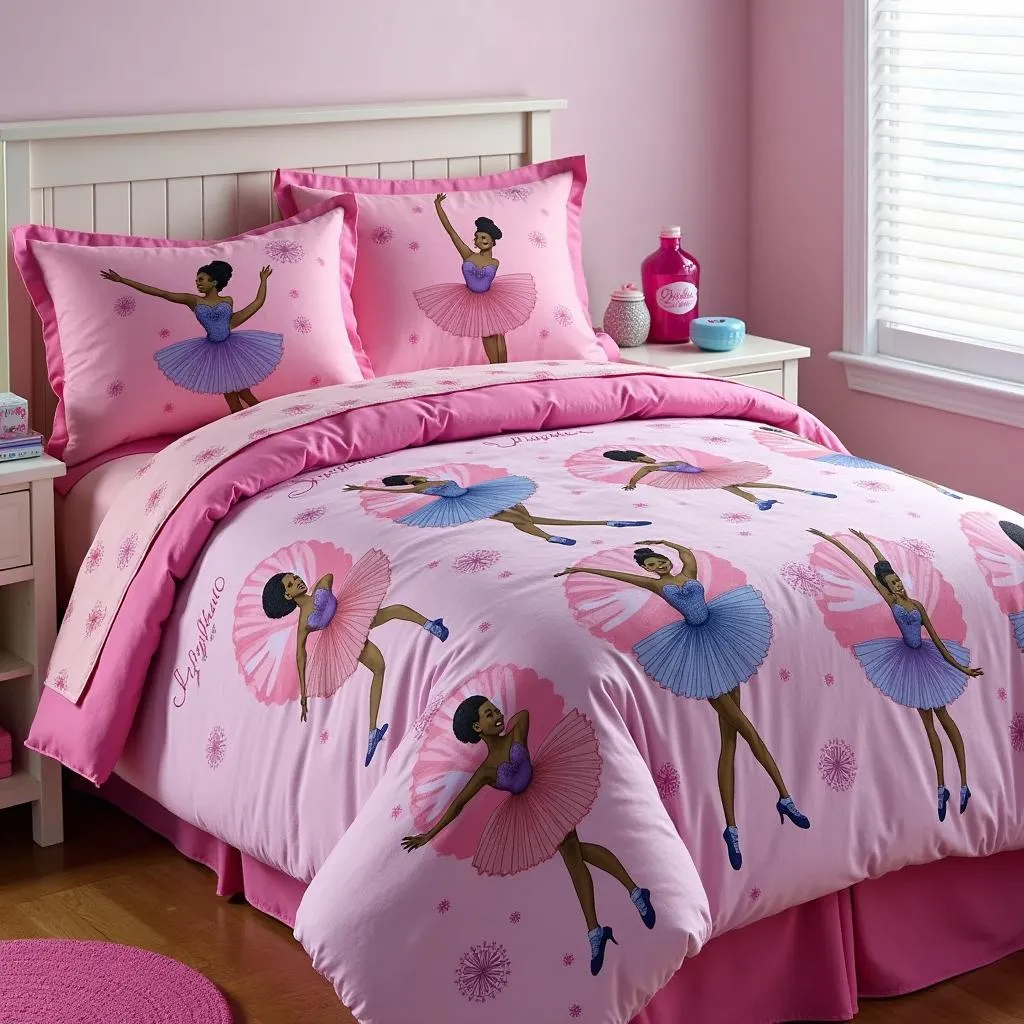 African American Barbie Ballerina Bedding Set