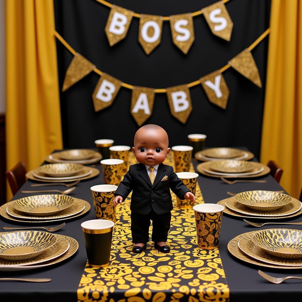 Boss Baby Party Decorations Featuring African American Themes