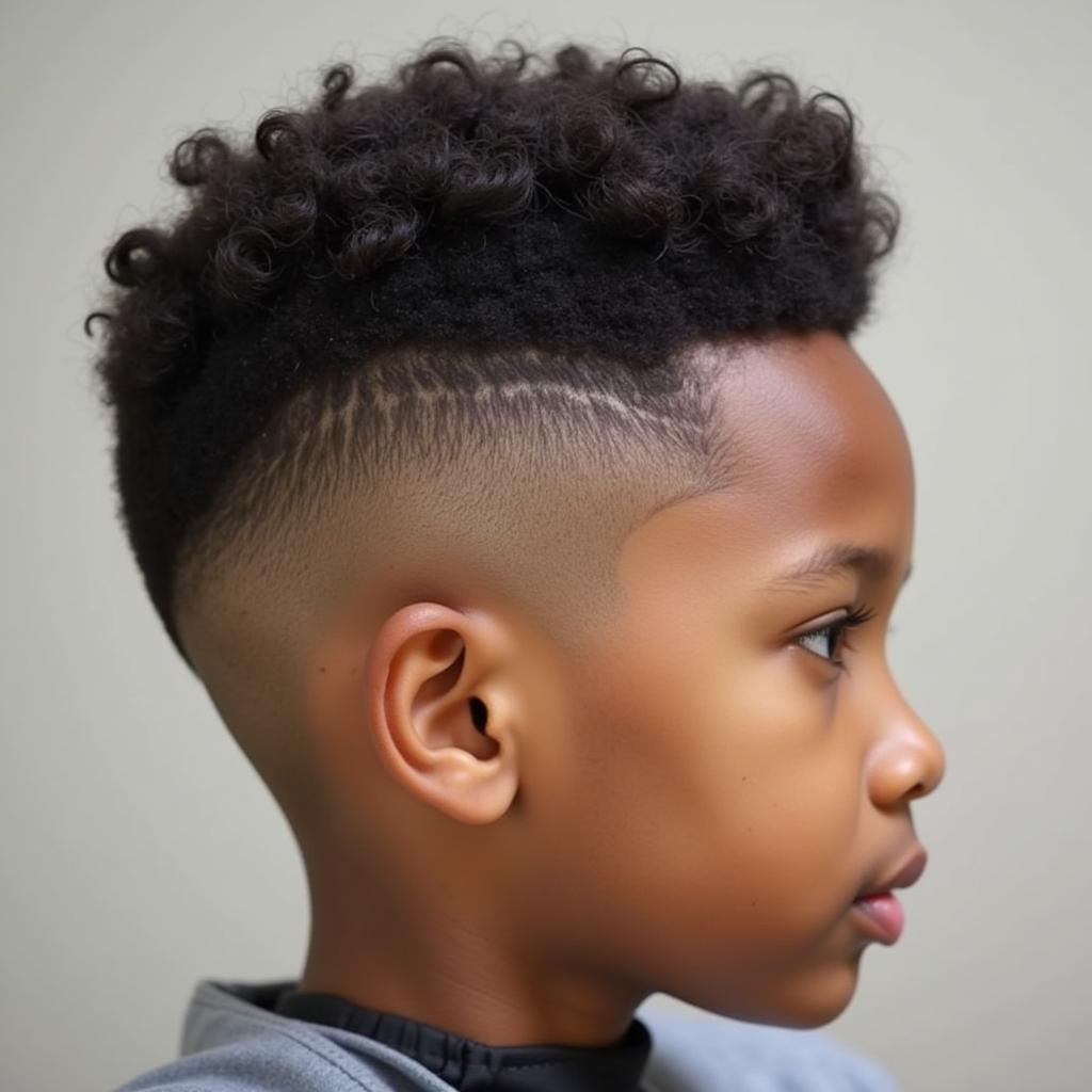 African American Boy Haircuts with Fade