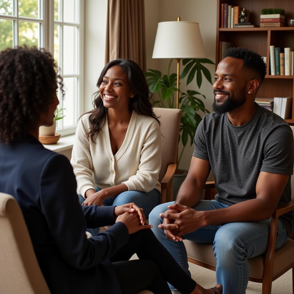 Couple meeting with a matchmaker in Atlanta