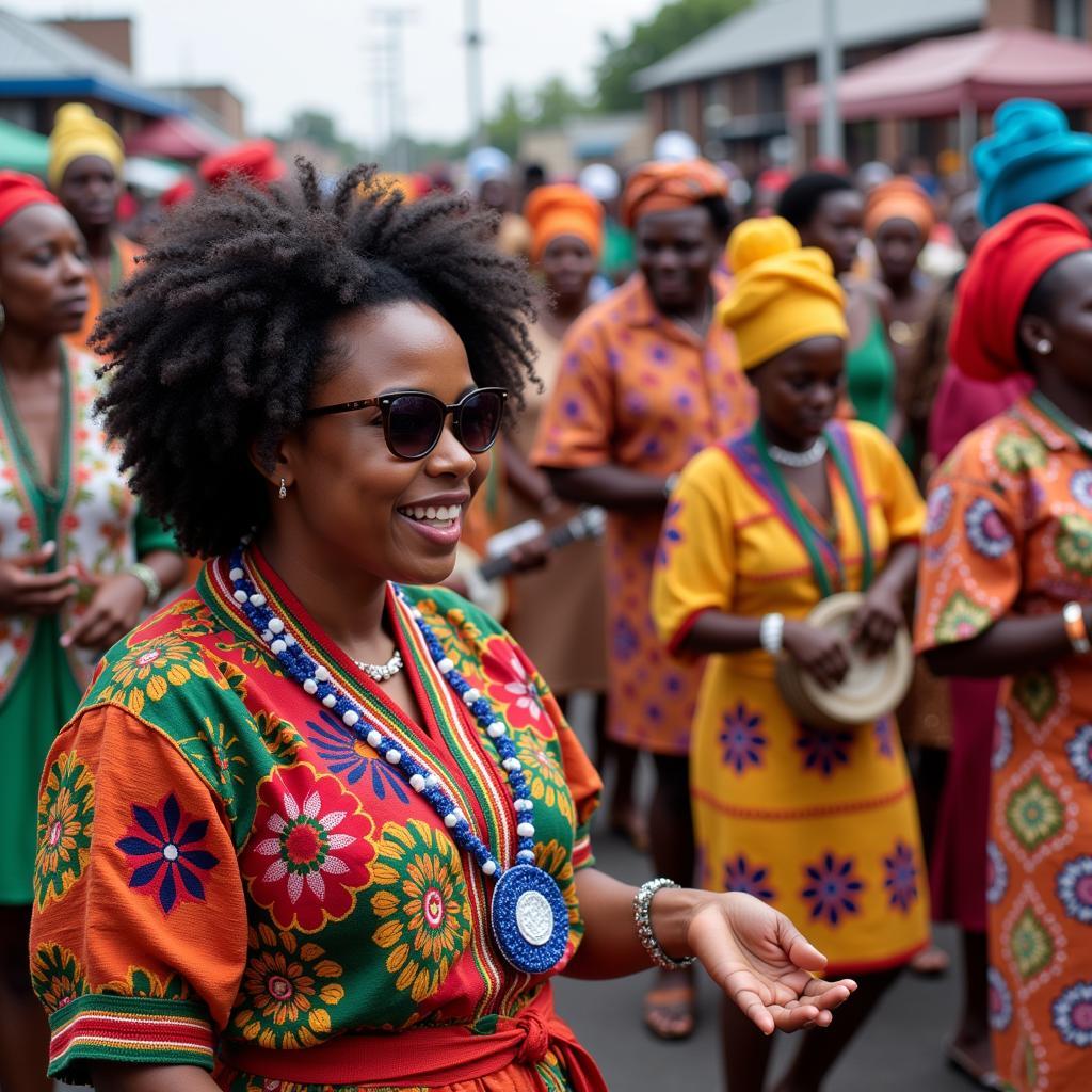 A lively cultural event celebrating African American heritage in Canton