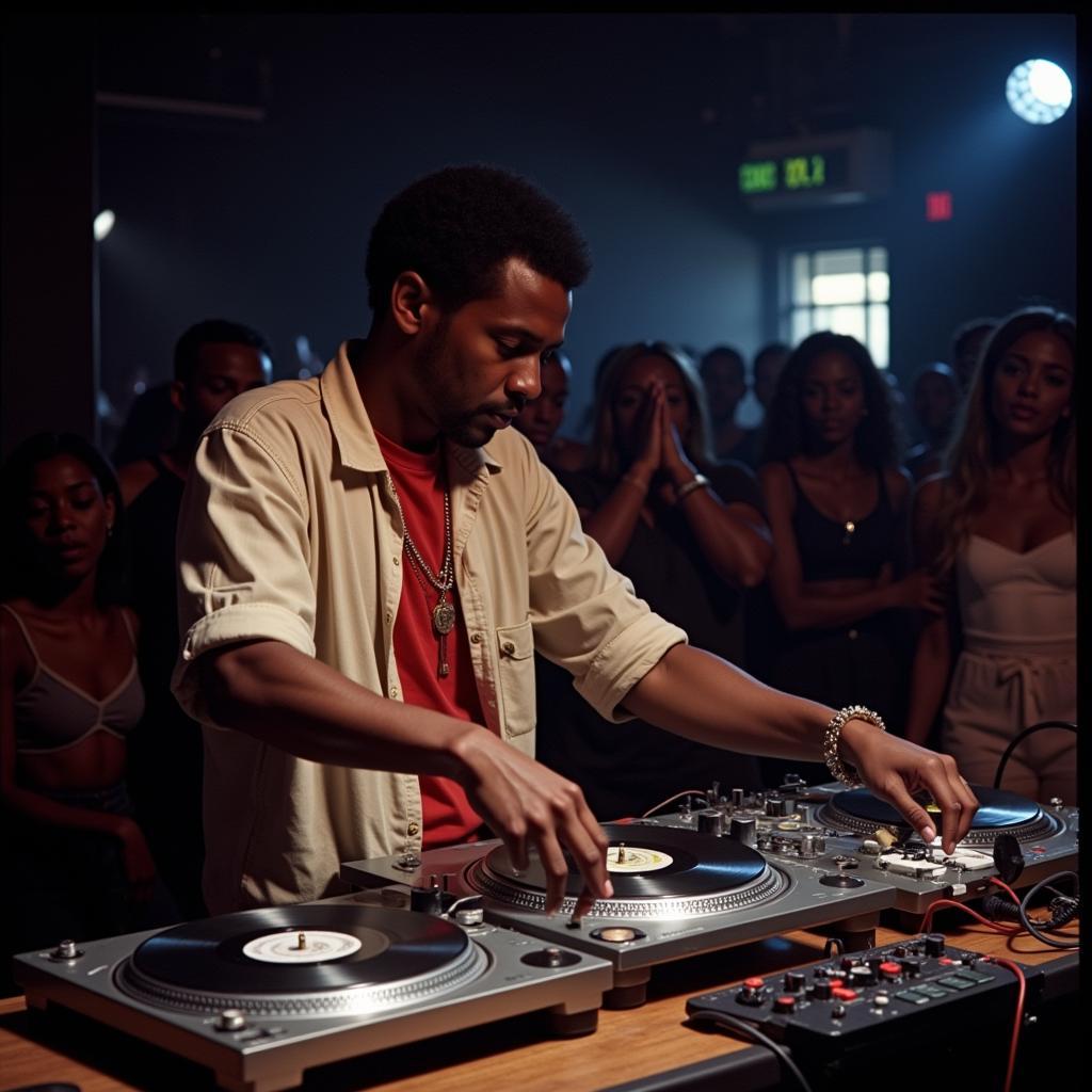 African American DJ Pioneering Hip-Hop