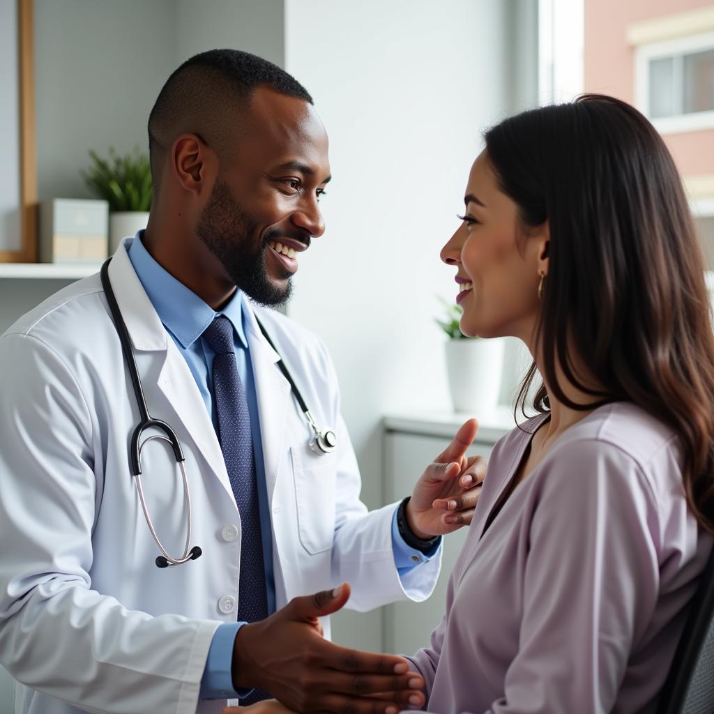 African American Doctor and Patient Consultation in Kansas City