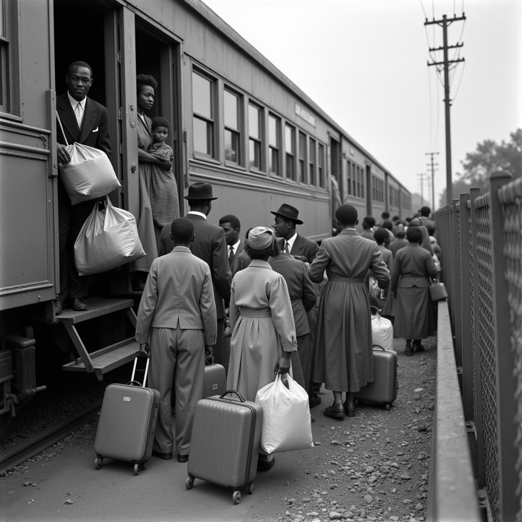 African American Families Leaving the South