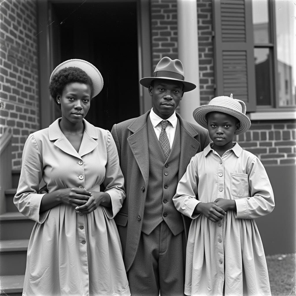 African American family during the Great Depression