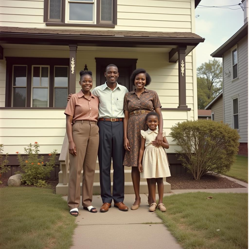 African American Family in Northern City