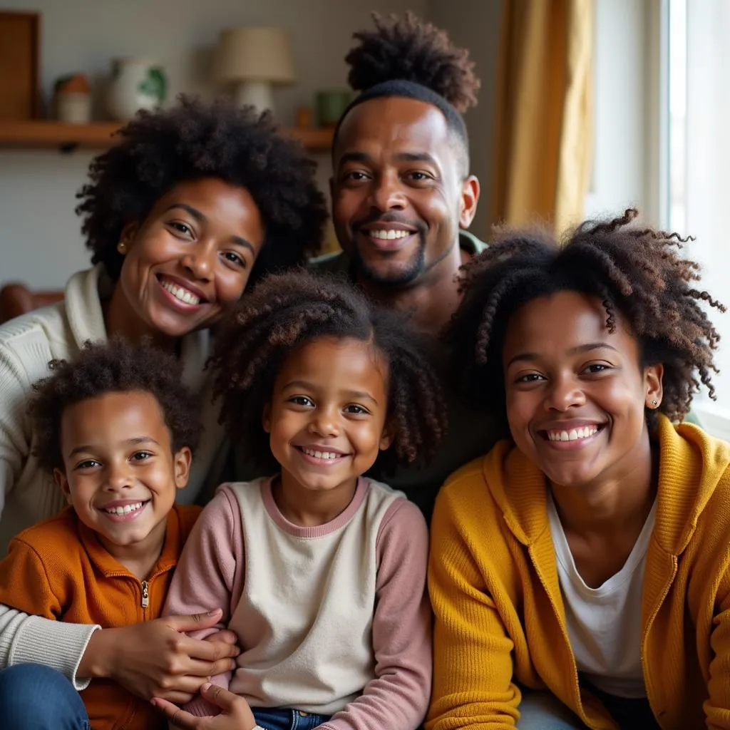 African American family portrait