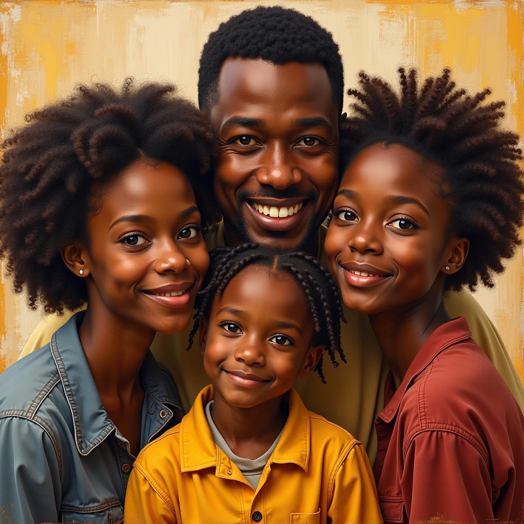 African American Family Portrait