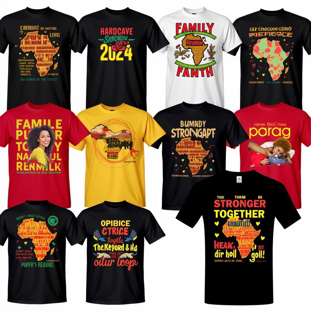 African American Family Reunion T-Shirt Design Ideas