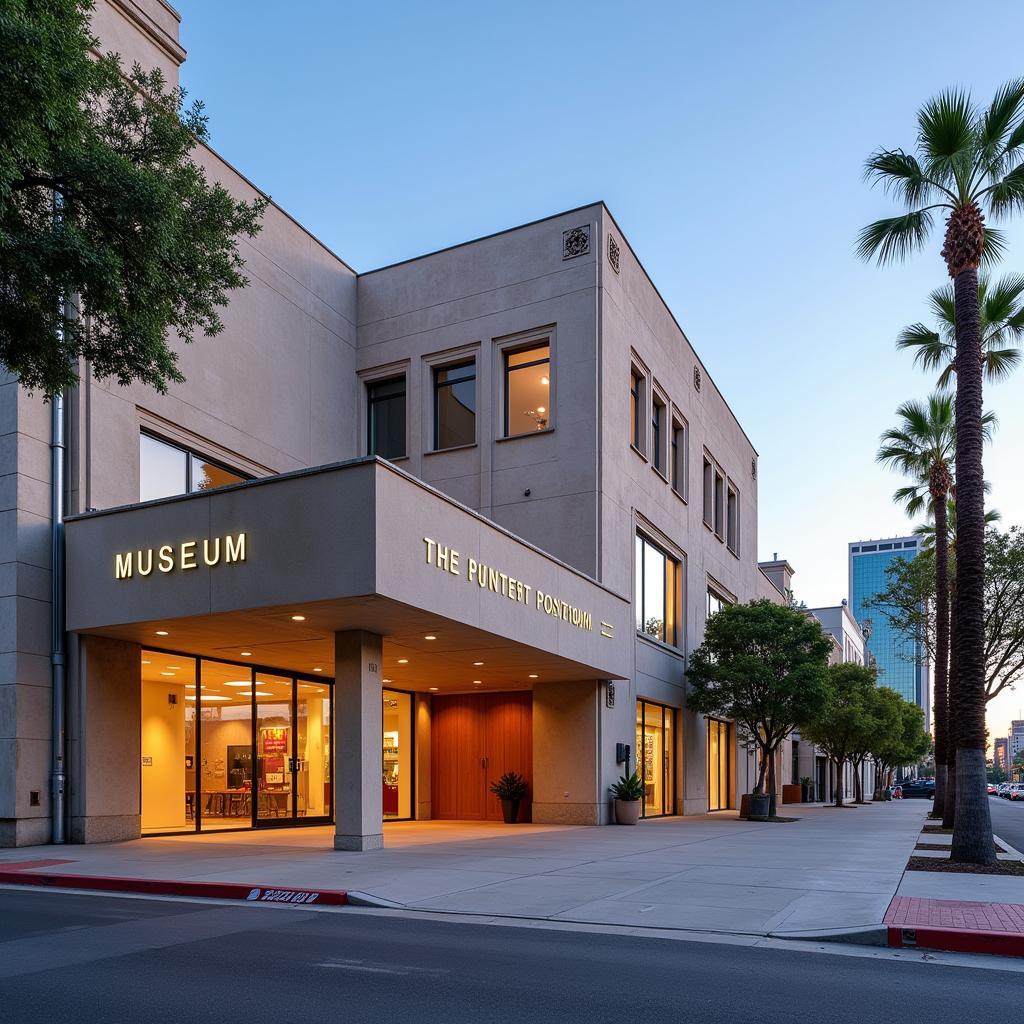 Historic museum facade in Los Angeles