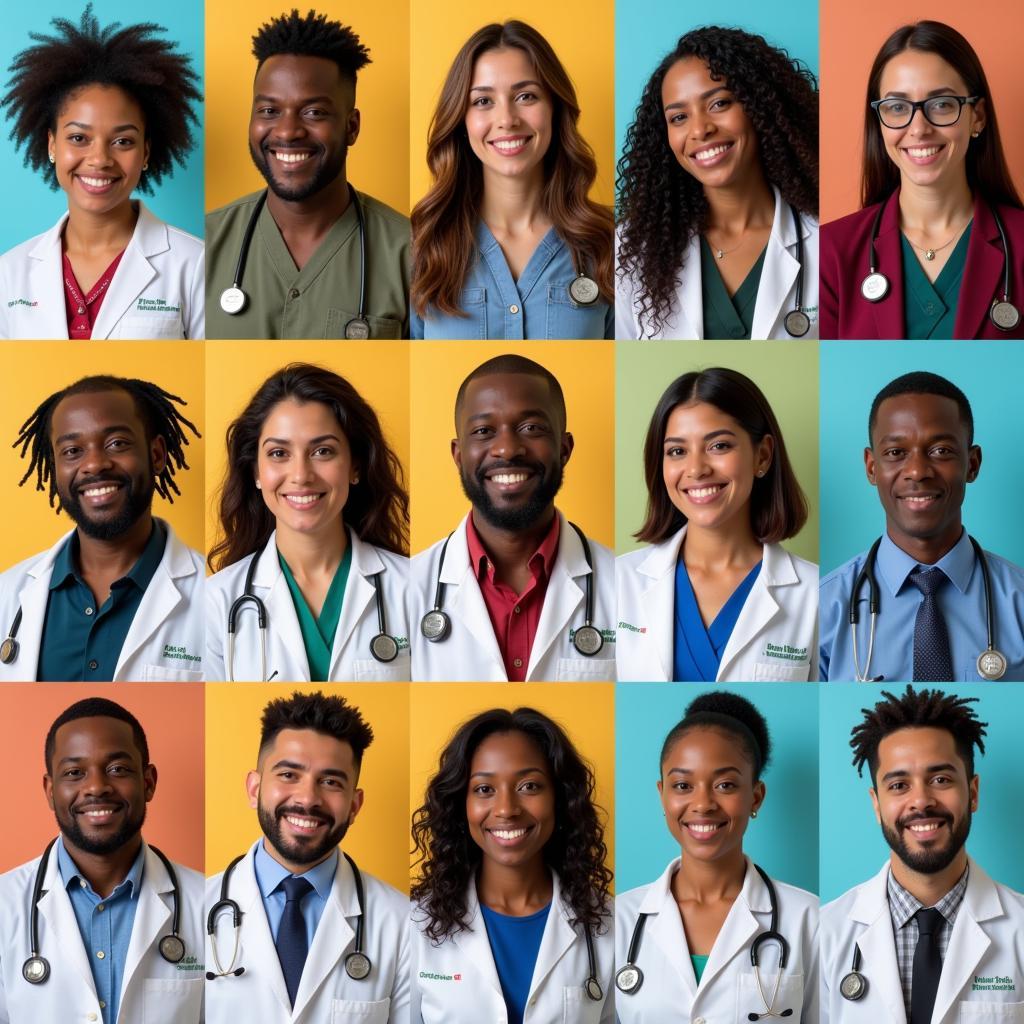 Group of African American healthcare professionals