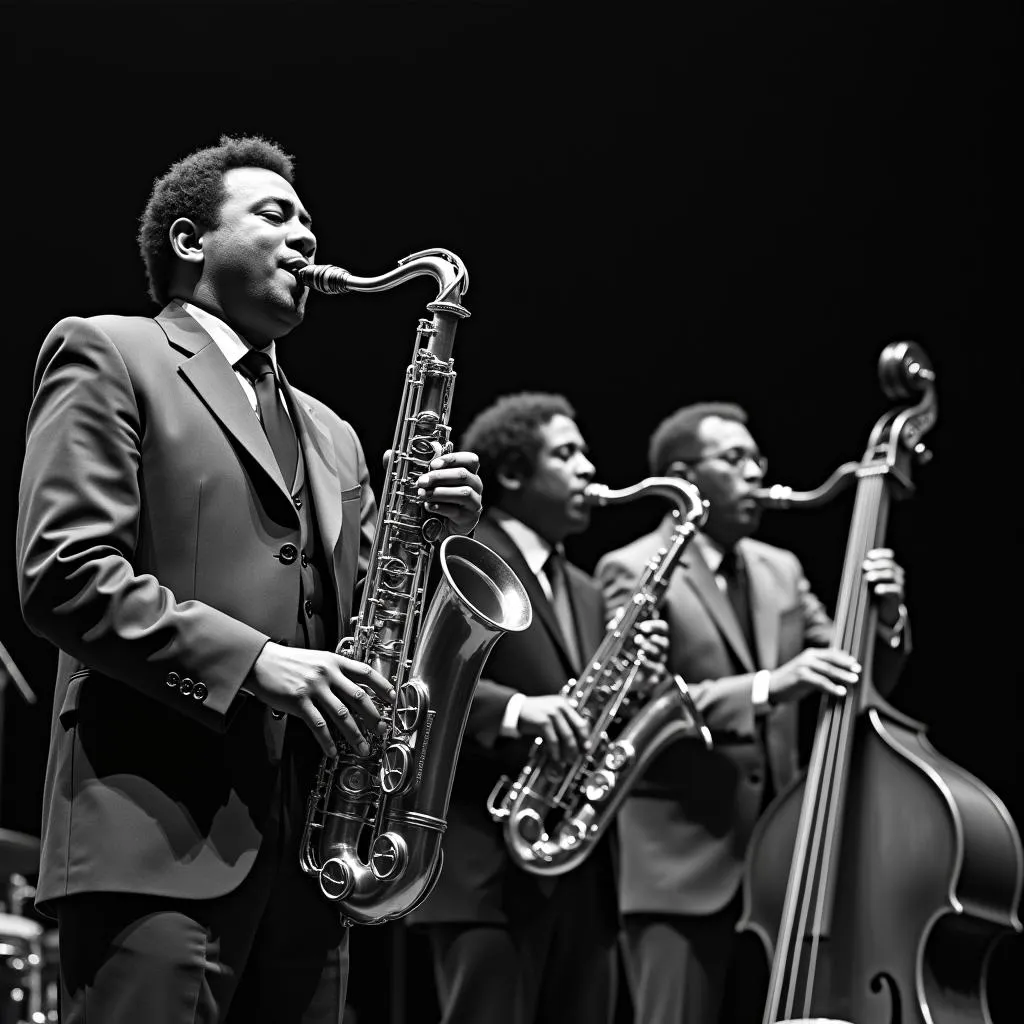 African American Jazz Band Performing