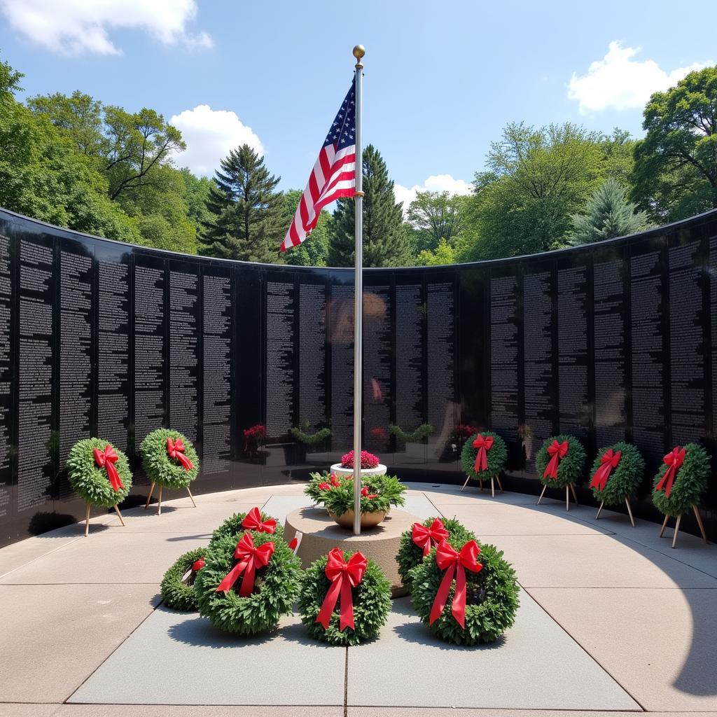 Memorial honoring African American Korean War veterans