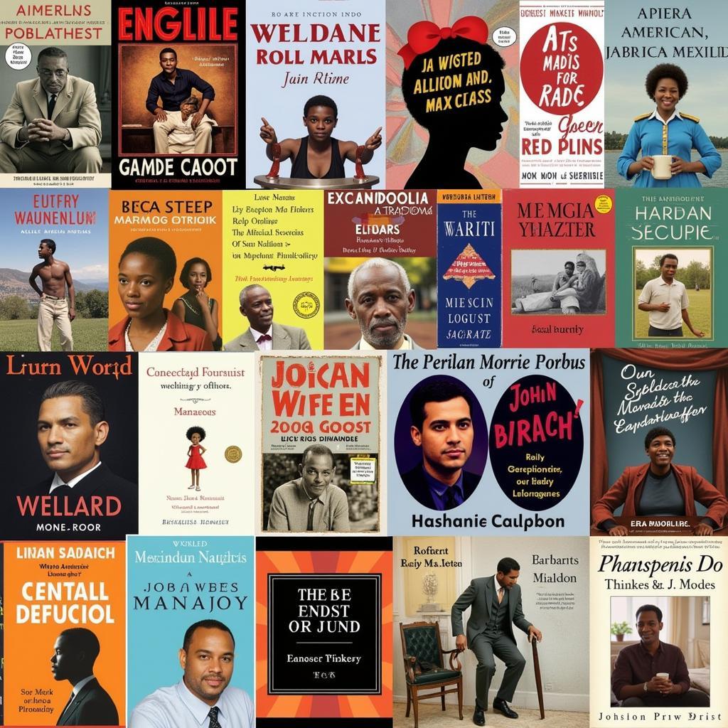 A collection of diverse books representing African American literature.