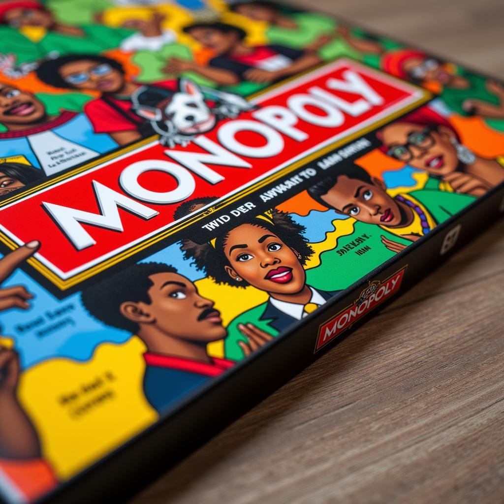 African American Monopoly game box