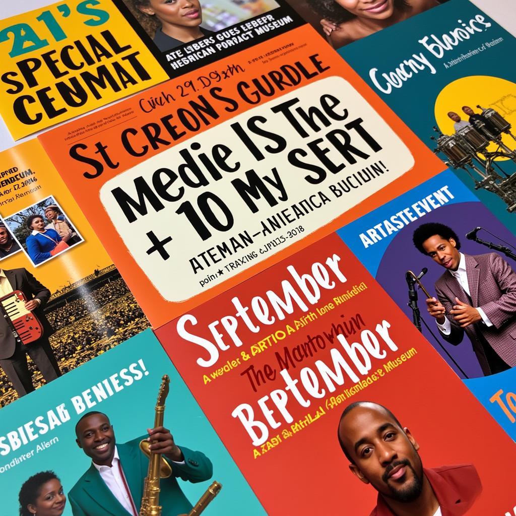 Flyer for an African American museum event in September