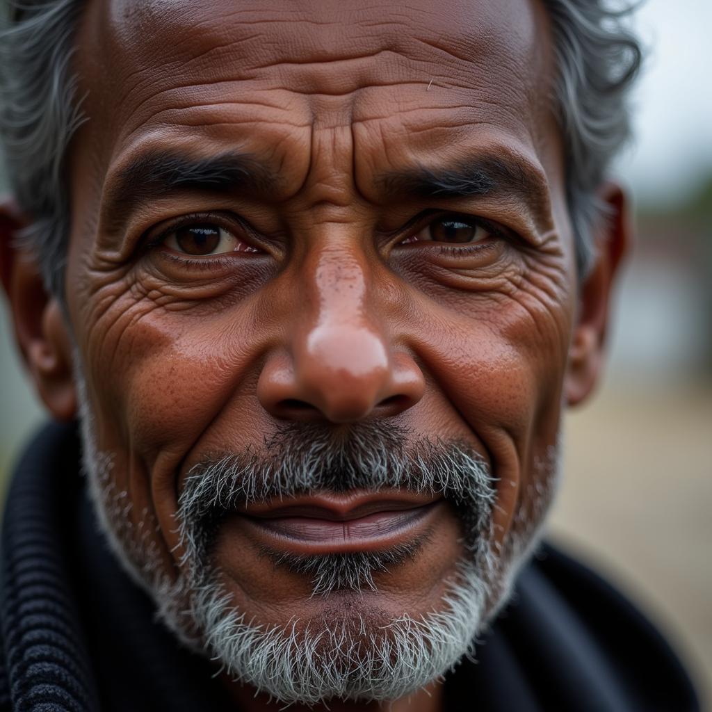 Portrait of an African American Old Man