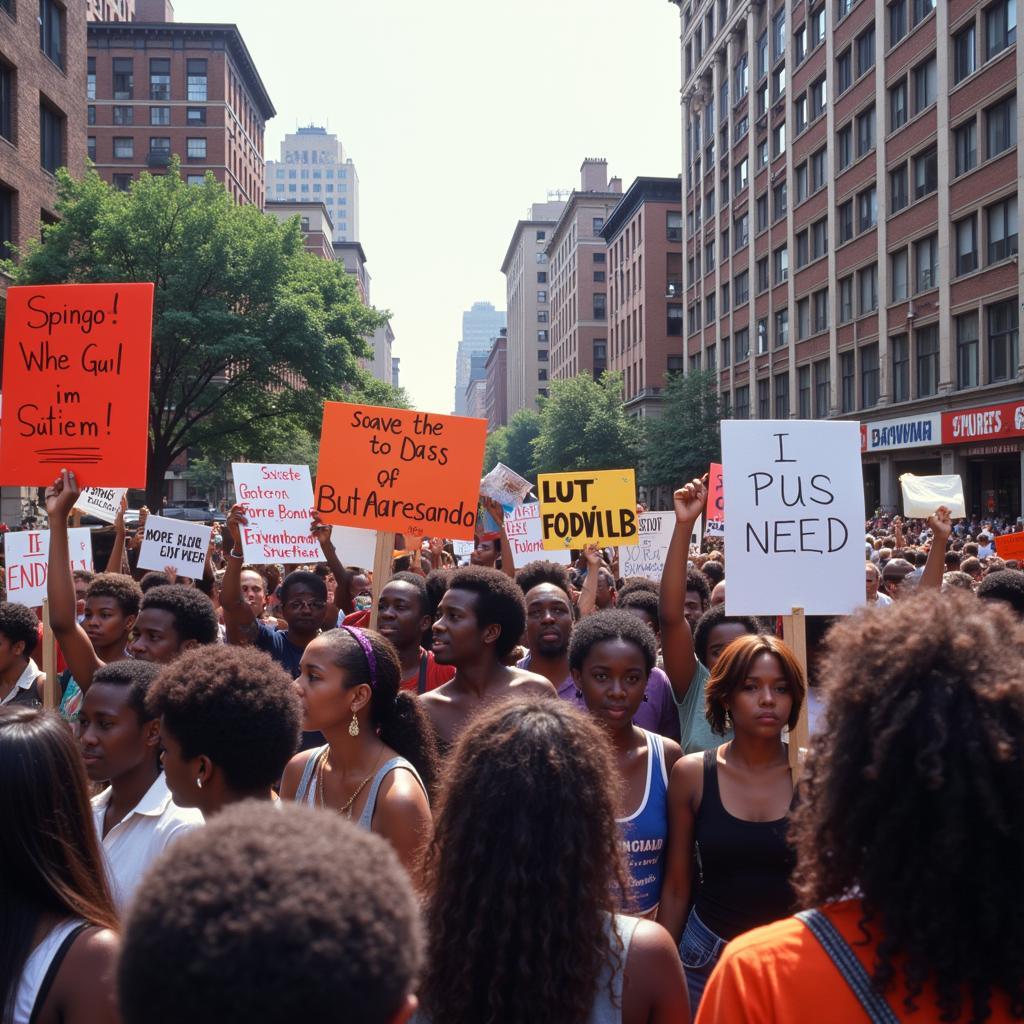 African American political activism in the 1980s