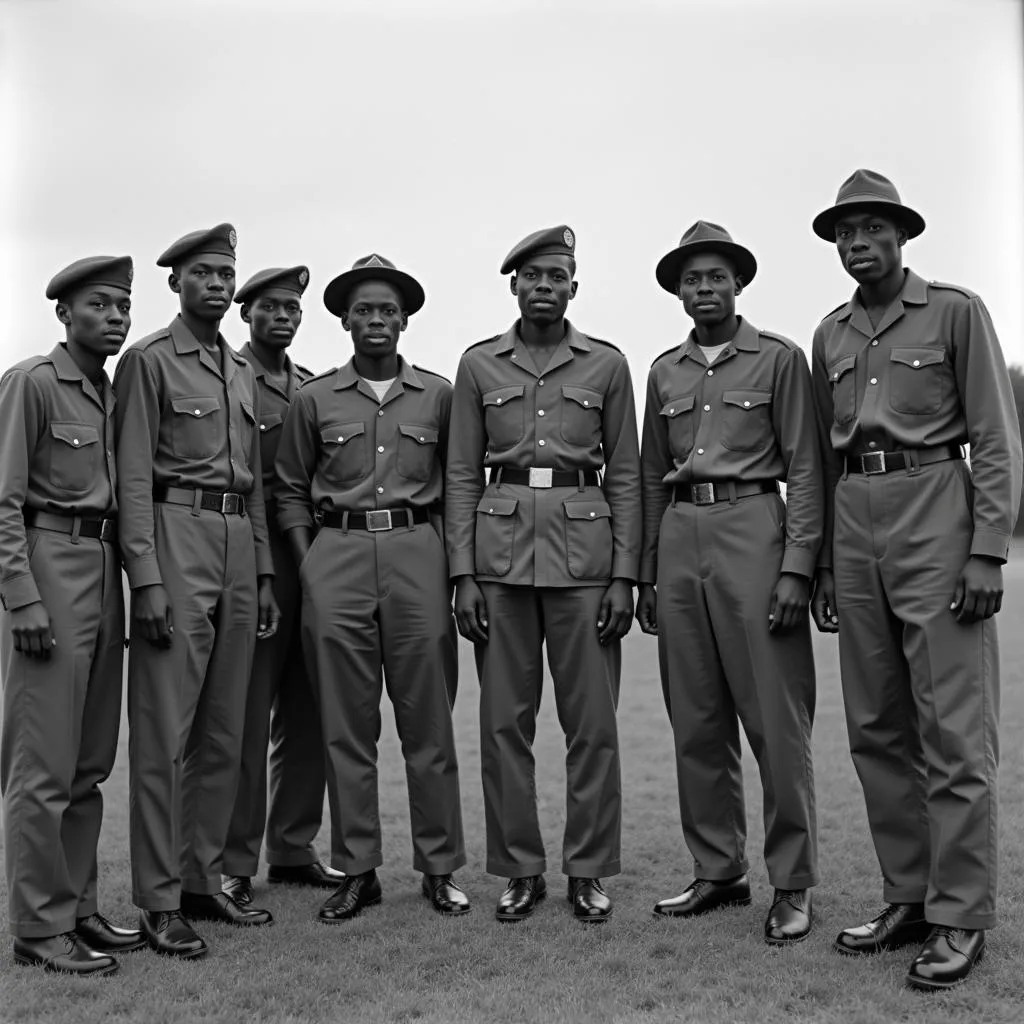 African American soldiers during World War II