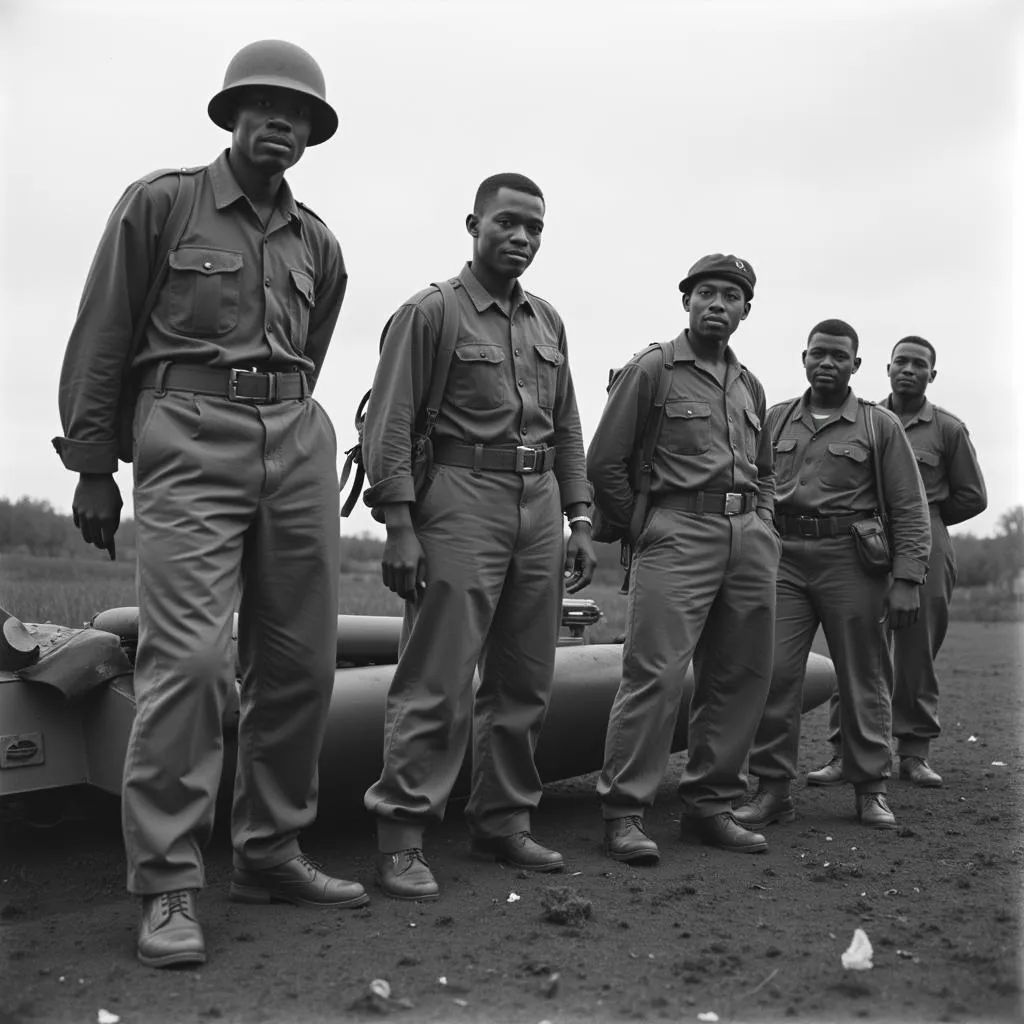 African American soldiers during World War II