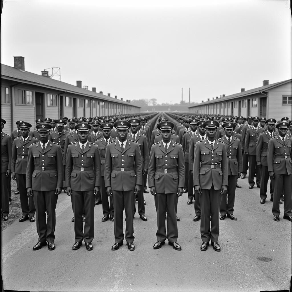 African American Soldiers Training During World War I