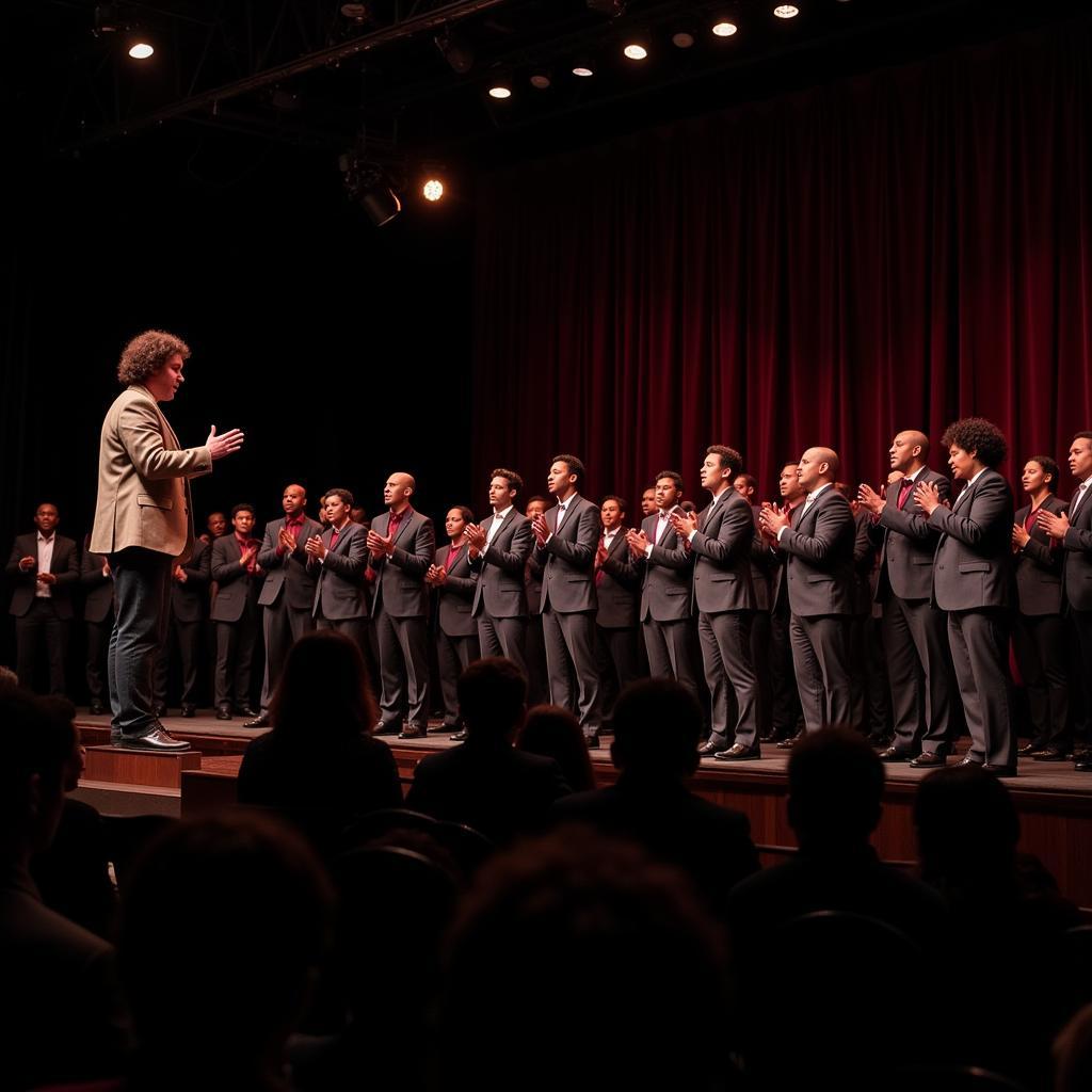 A modern-day performance of African American spirituals