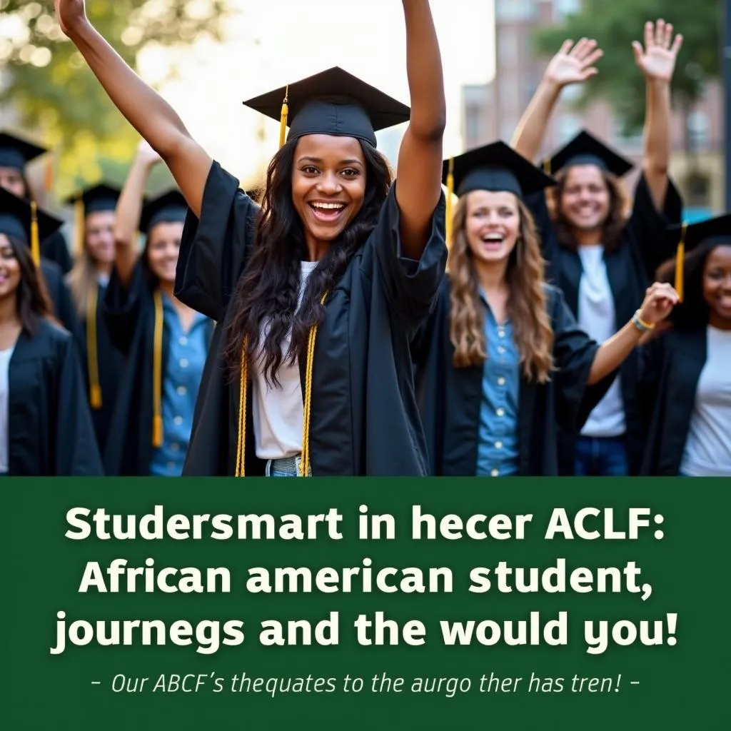 African American students graduating college