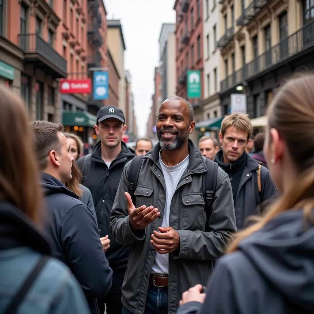 African American history tour guide in New York City