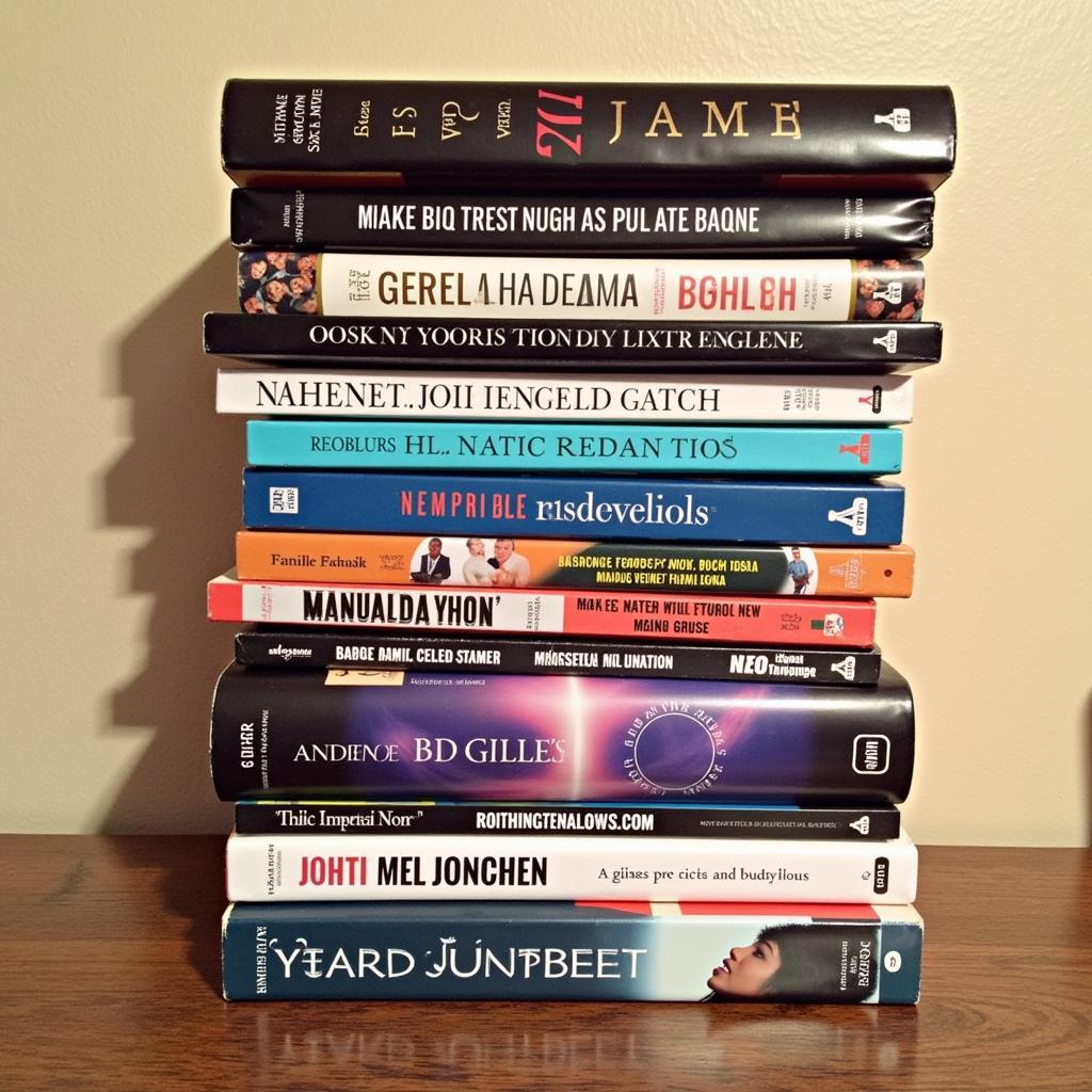 A stack of books by African American Urban Fiction Authors