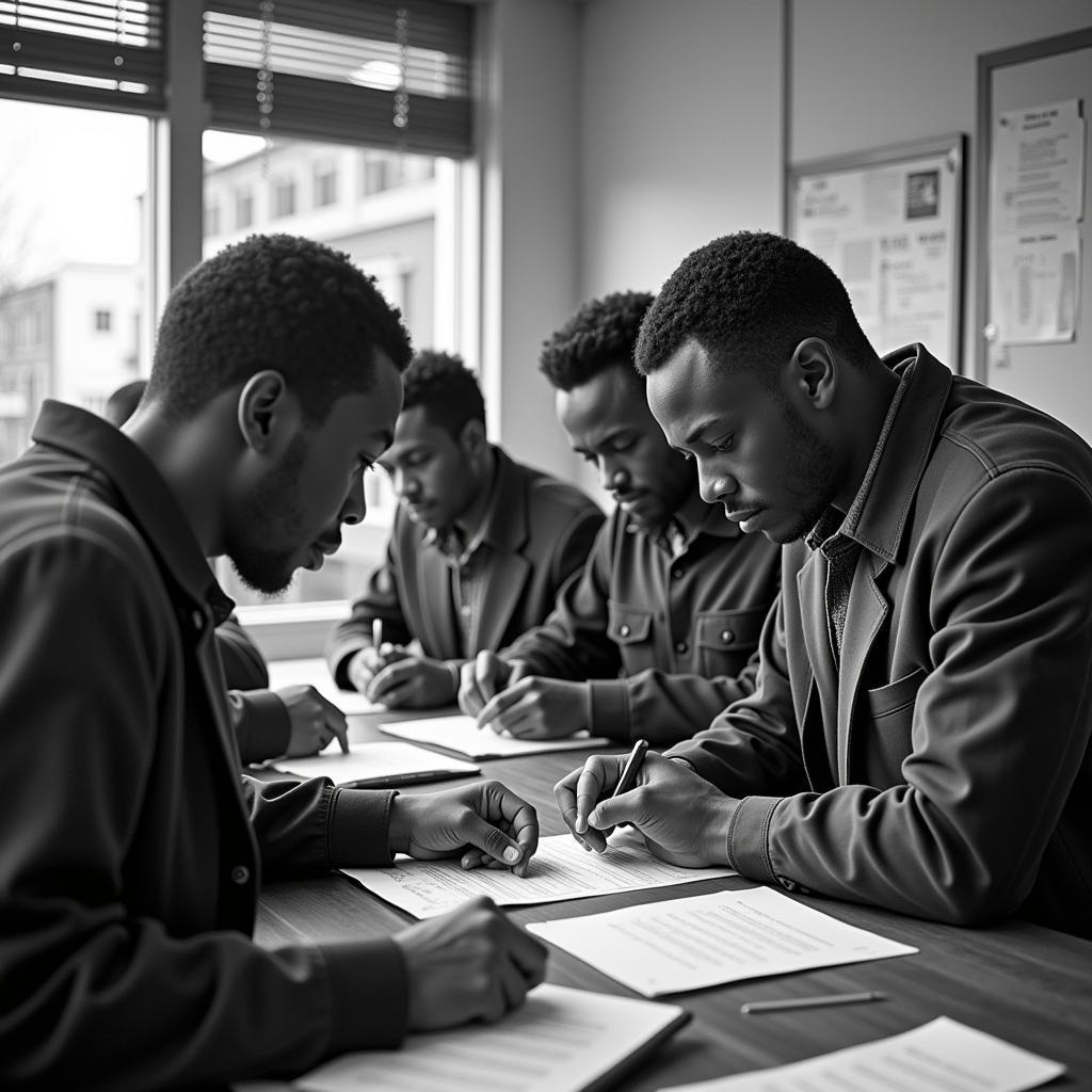 African Americans Registering to Vote