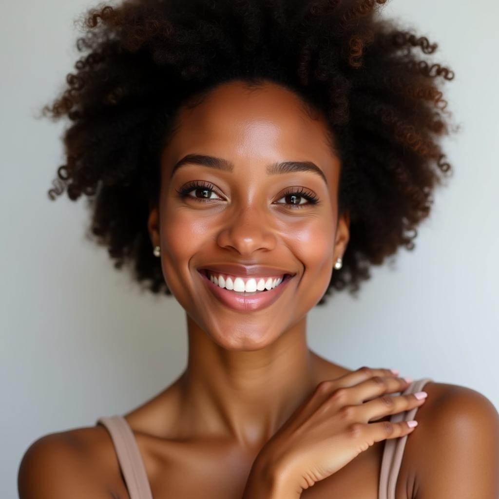 Woman with Healthy, Glowing Skin