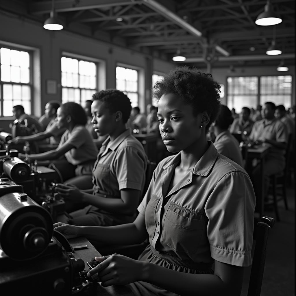 African American Workers in a Northern Factory