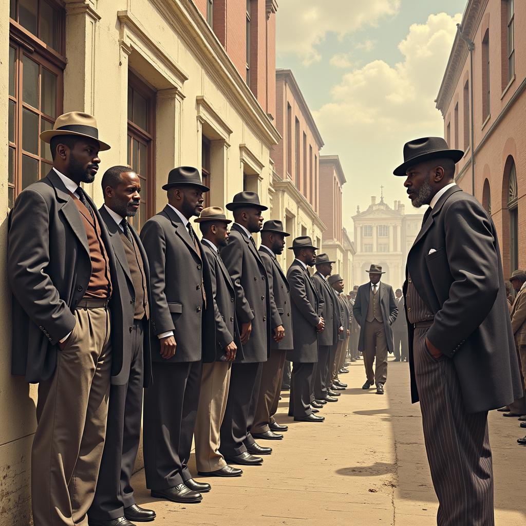 African Americans Exercising Their Right to Vote